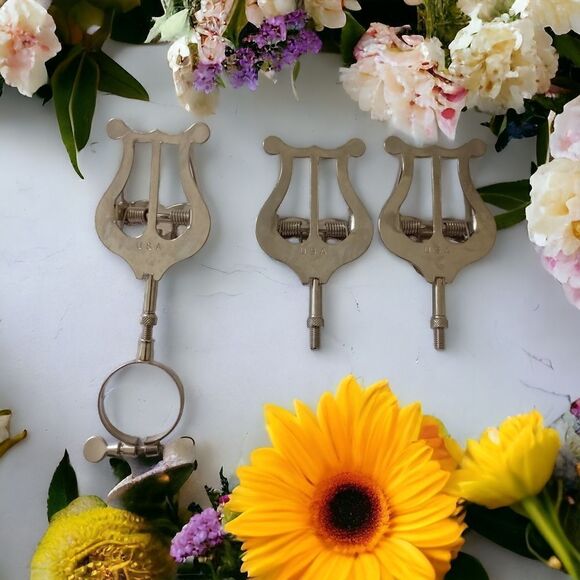 3 Clarinet Yamaha Lyre Marching Bands Music Stands Music Sheet Clips Clamps - Picture 15 of 16